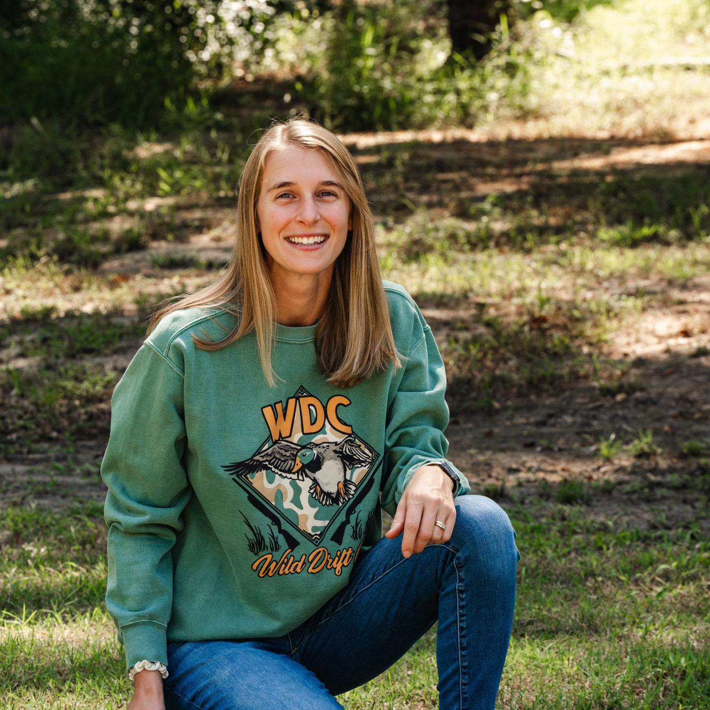 Old School Camo Waterfowl Crewneck