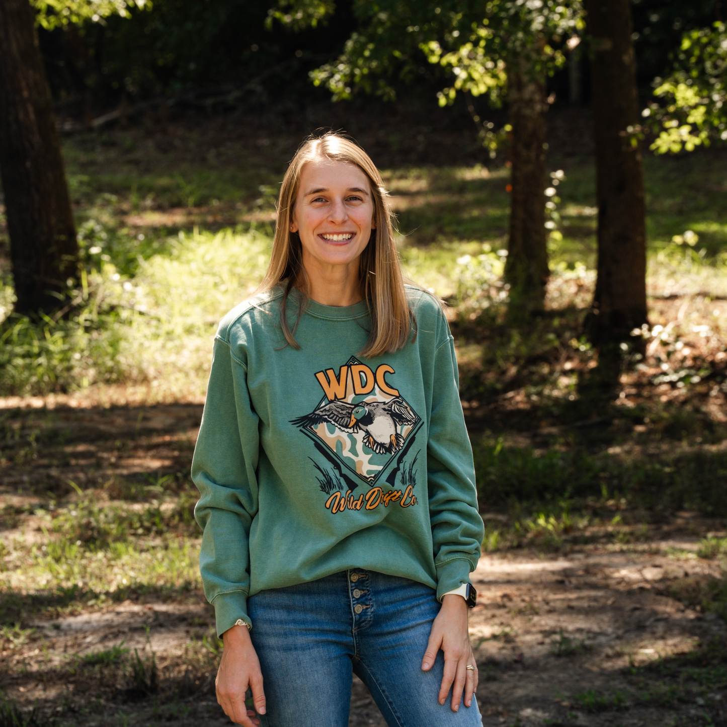 Old School Camo Waterfowl Crewneck