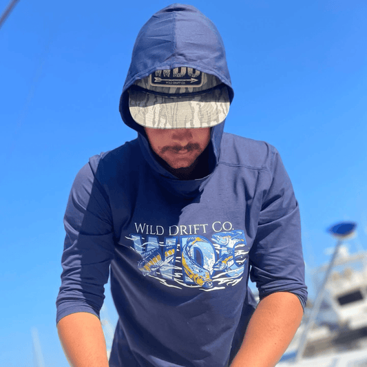 WDC Navy Performance Fishing Shirt - Wild Drift Co