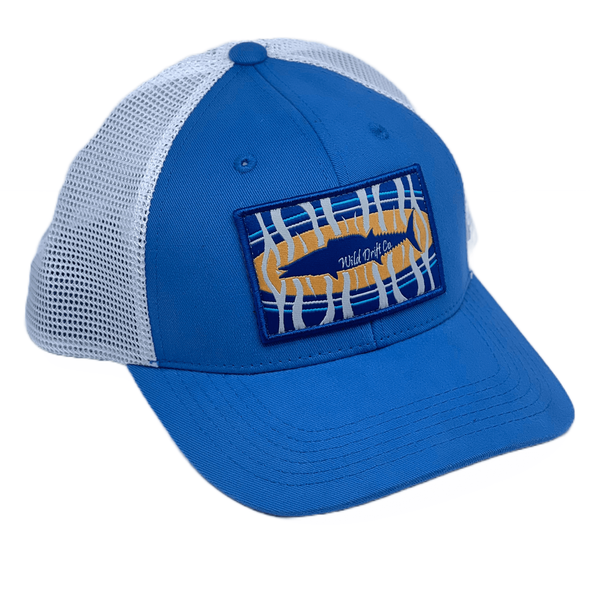 Mallet Blue/ White Wahoo Hat - Wild Drift Co