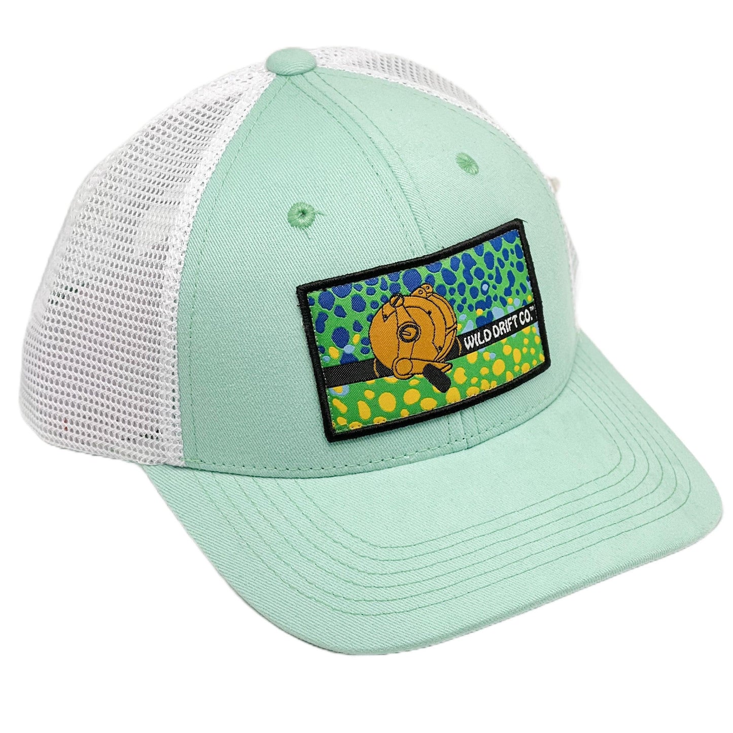Sea Foam Green Mahi Patch Hat - Wild Drift Co
