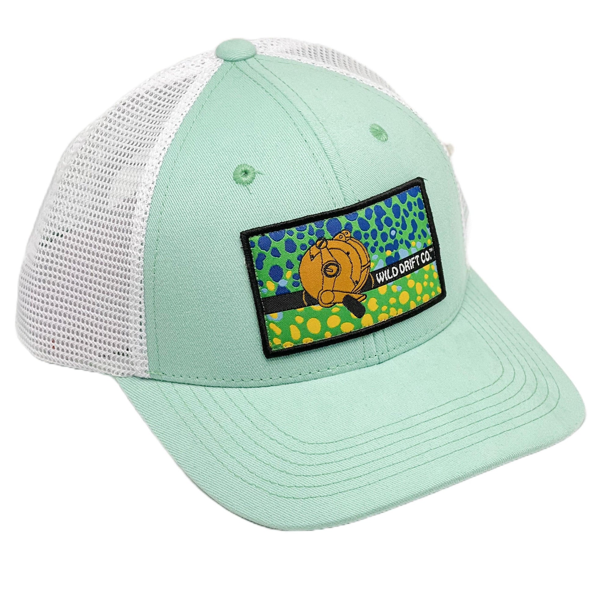 Sea Foam Green Mahi Patch Hat - Wild Drift Co