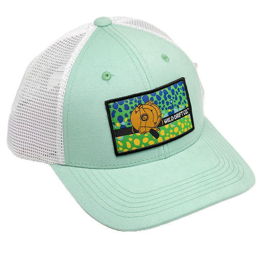 Sea Foam Green Mahi Patch Hat - Wild Drift Co