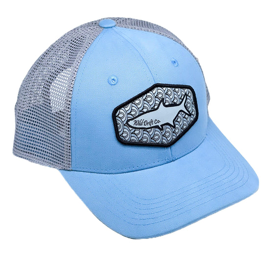 Shifting Blue/ Grey Tarpon Hat - Wild Drift Co