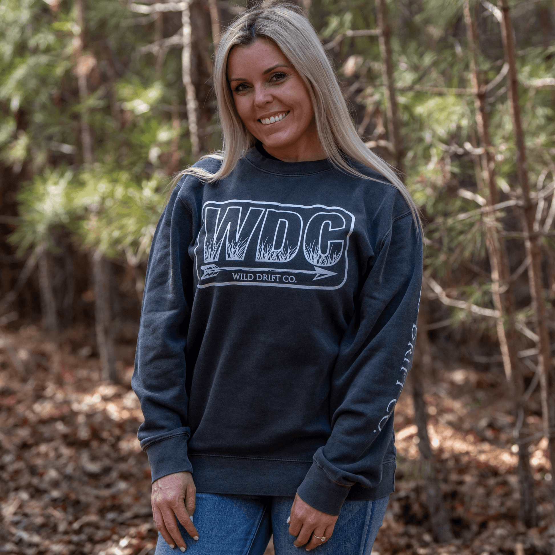 WDC Pigment Black Crewneck - Wild Drift Co