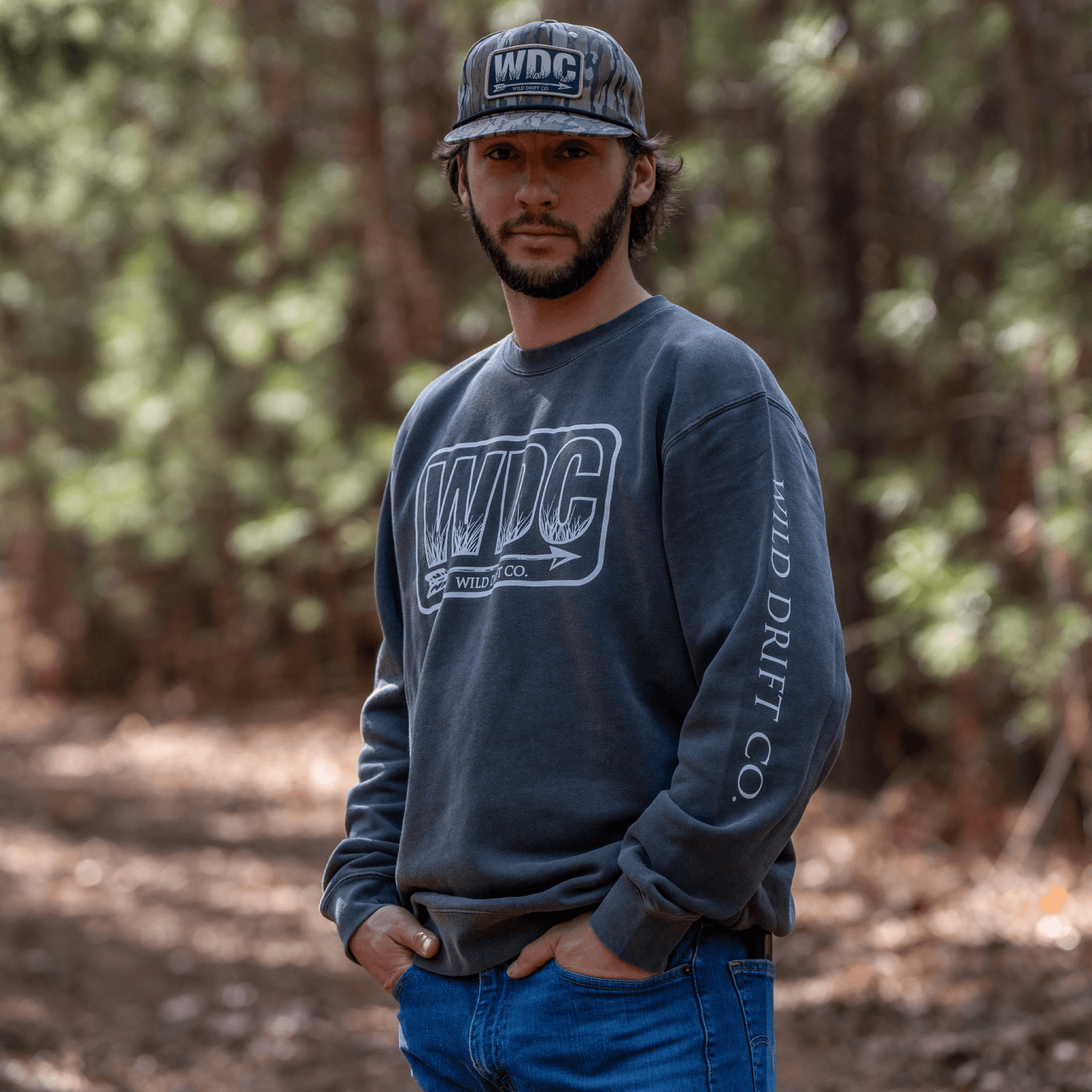WDC Pigment Black Crewneck - Wild Drift Co