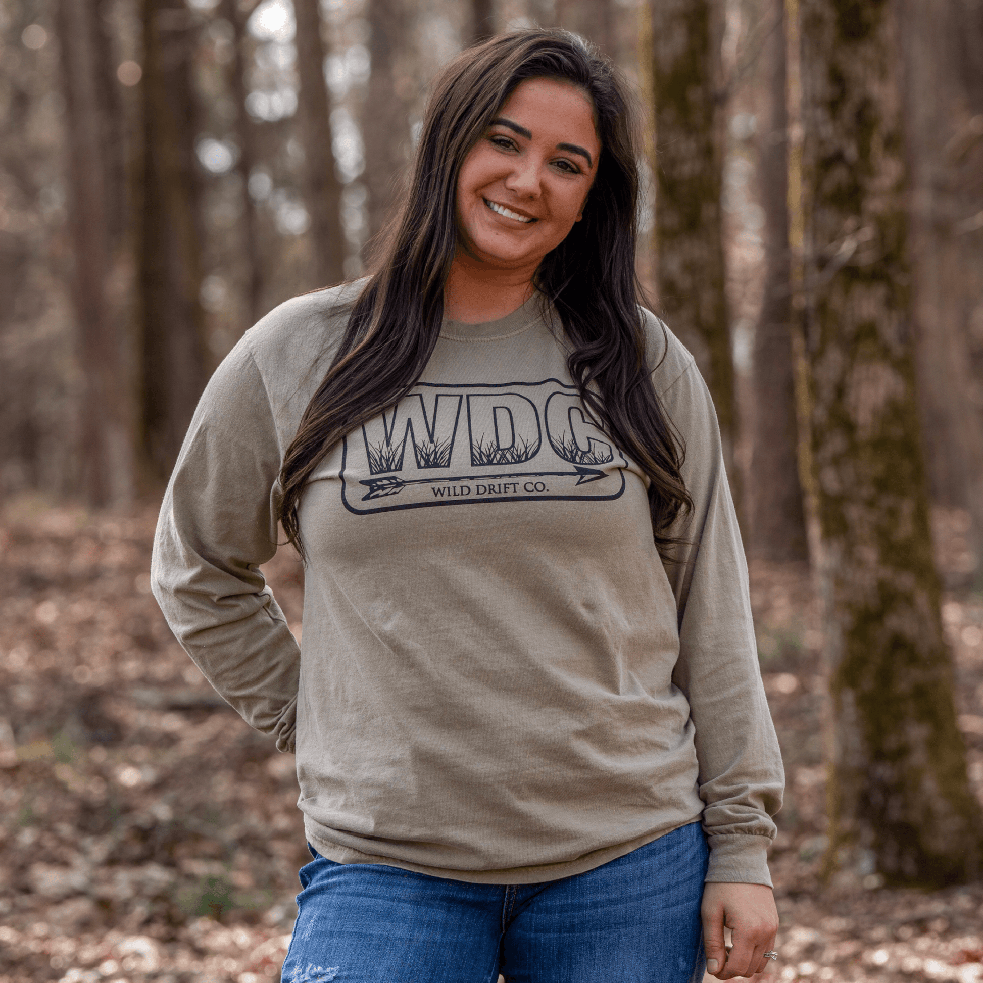 WDC Khaki Long Sleeve - Wild Drift Co