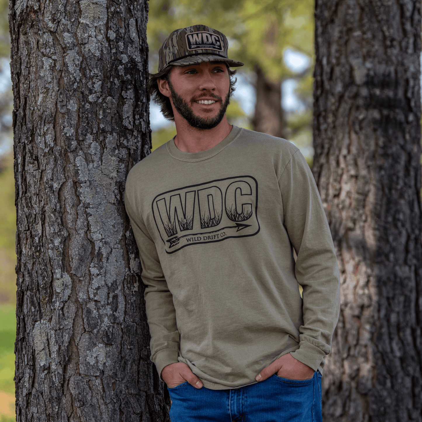 WDC Khaki Long Sleeve - Wild Drift Co