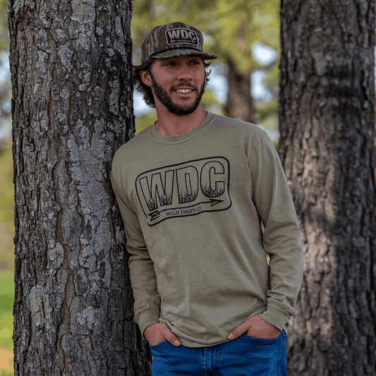 WDC Khaki Long Sleeve - Wild Drift Co