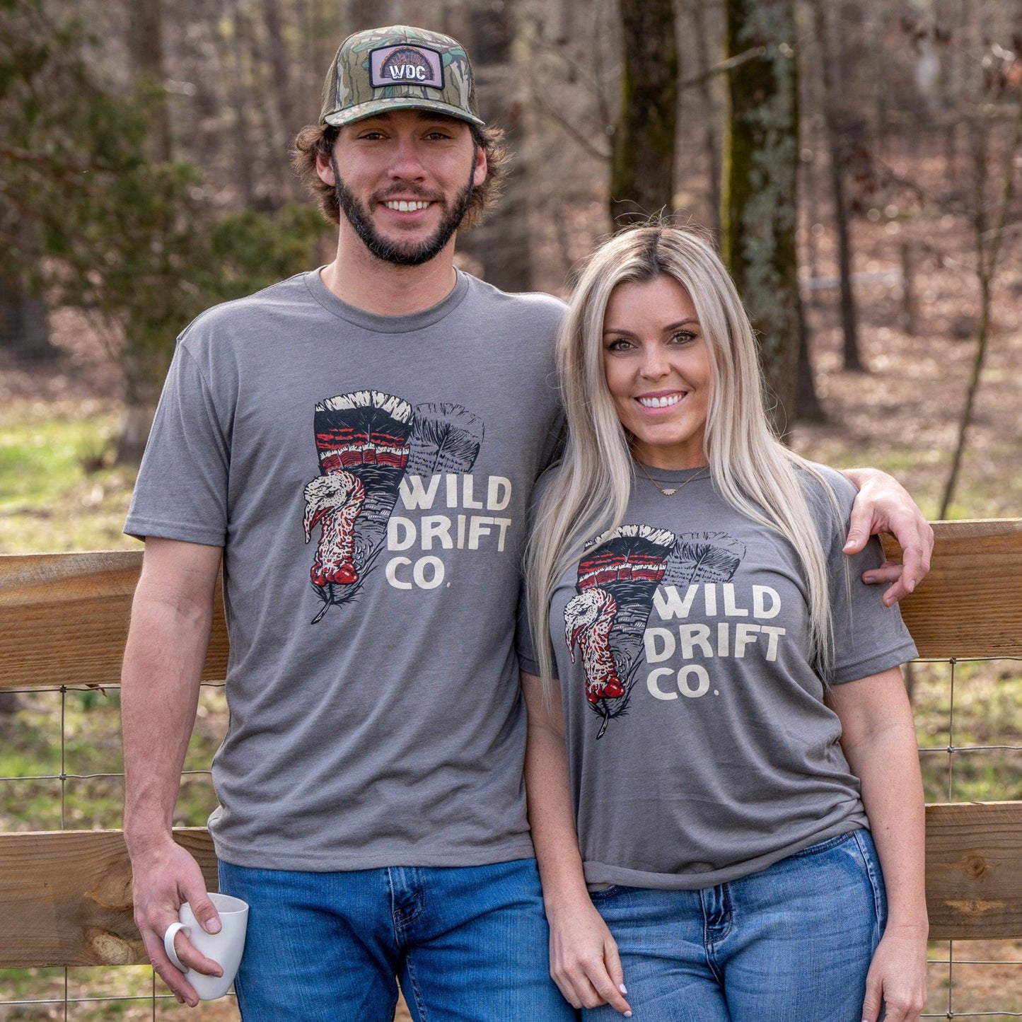 WDC Grey Turkey Feather T-Shirt - Wild Drift Co