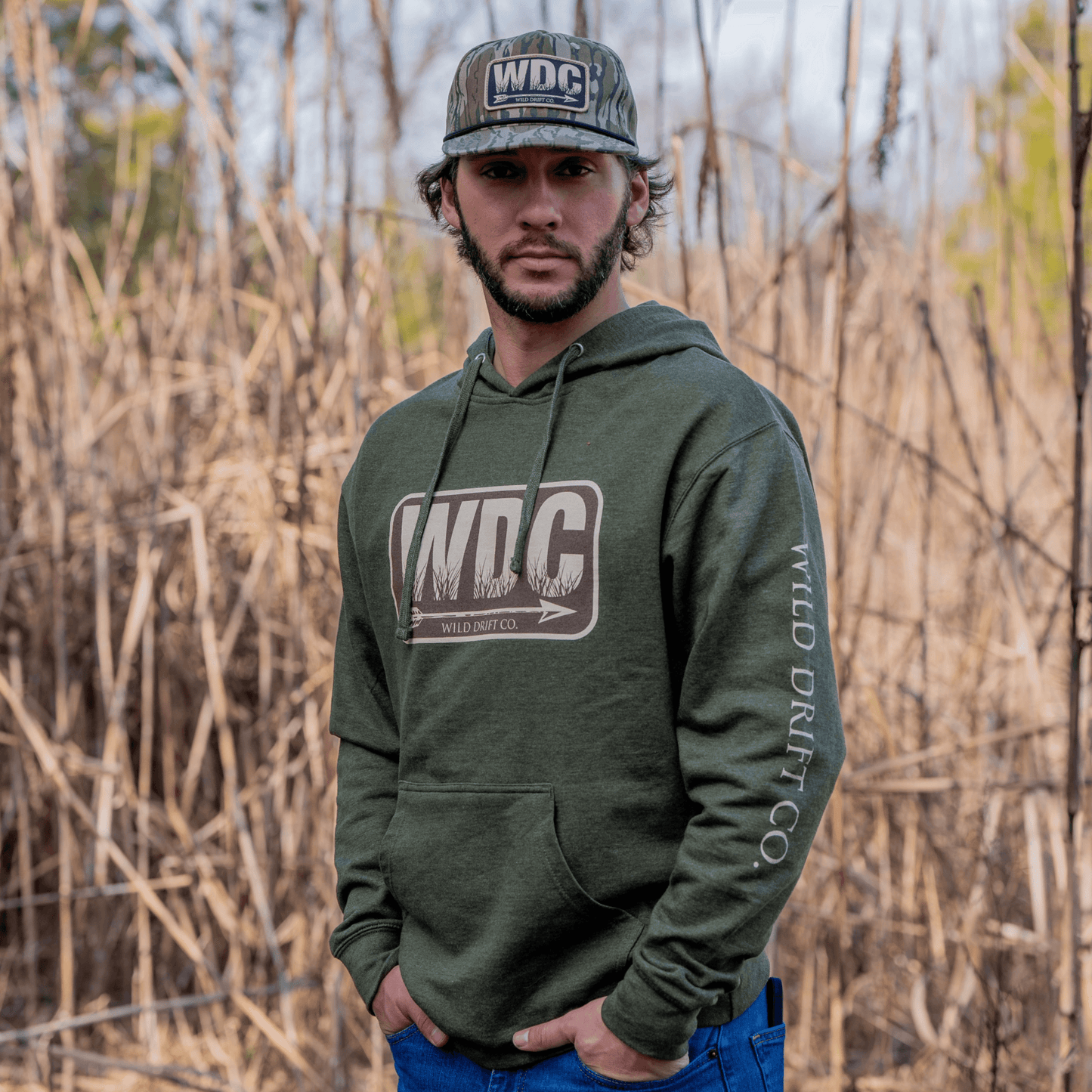 WDC Army Heather Hoodie - Wild Drift Co