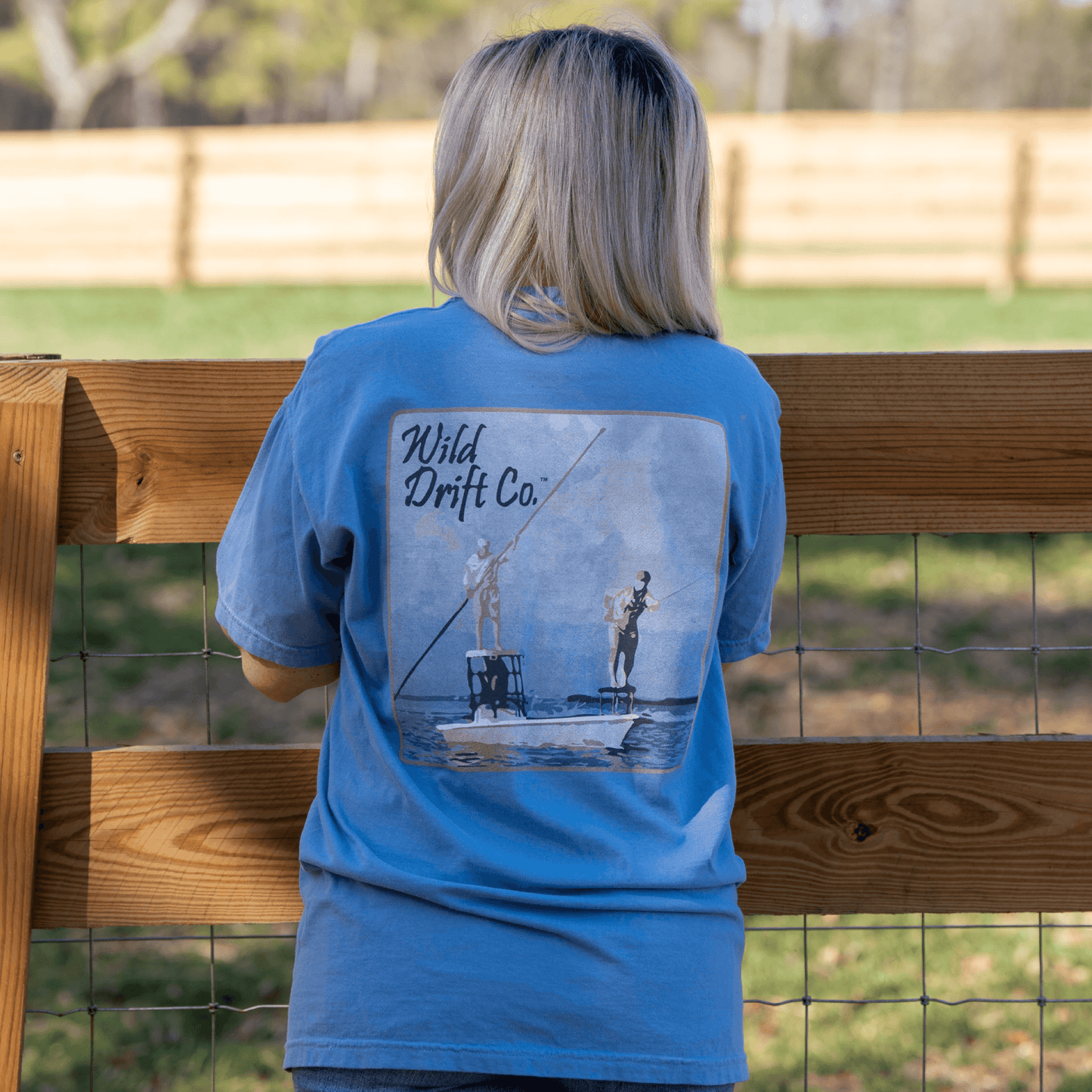Washed Denim Polling Shirt - Wild Drift Co