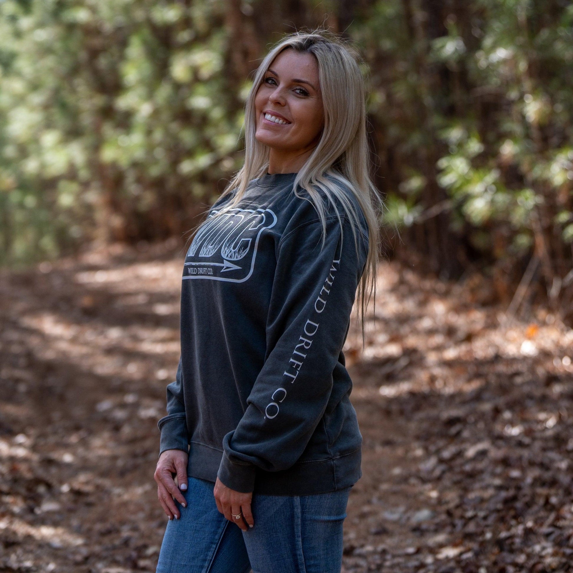 WDC Pigment Black Crewneck - Wild Drift Co