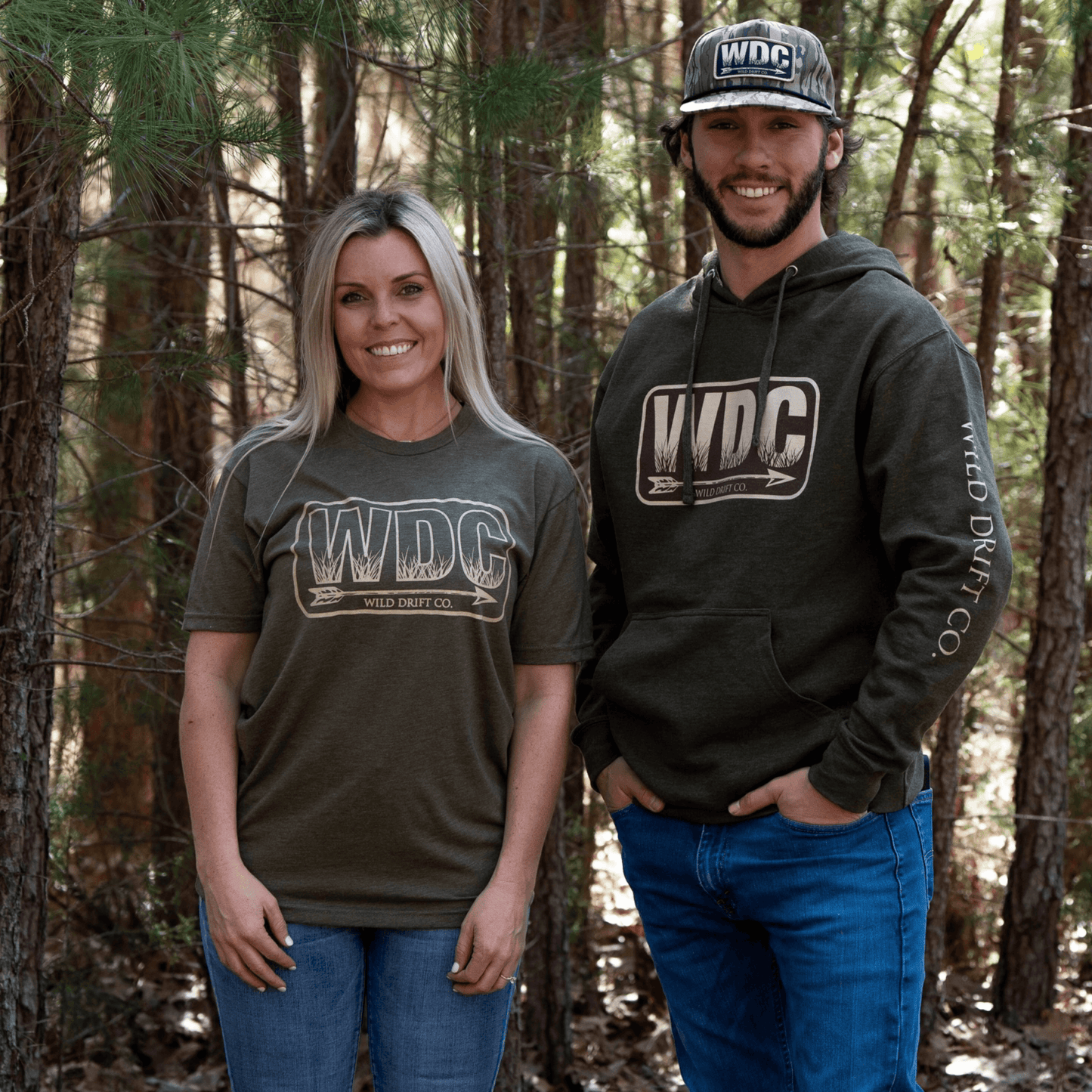 WDC Army Green T-Shirt - Wild Drift Co
