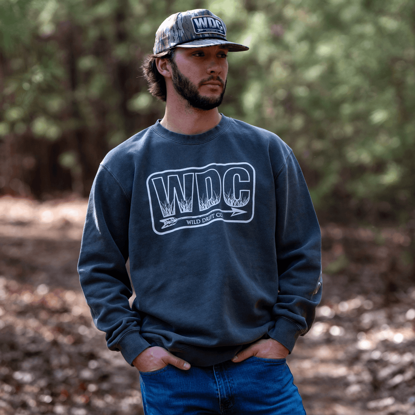 WDC Pigment Black Crewneck - Wild Drift Co
