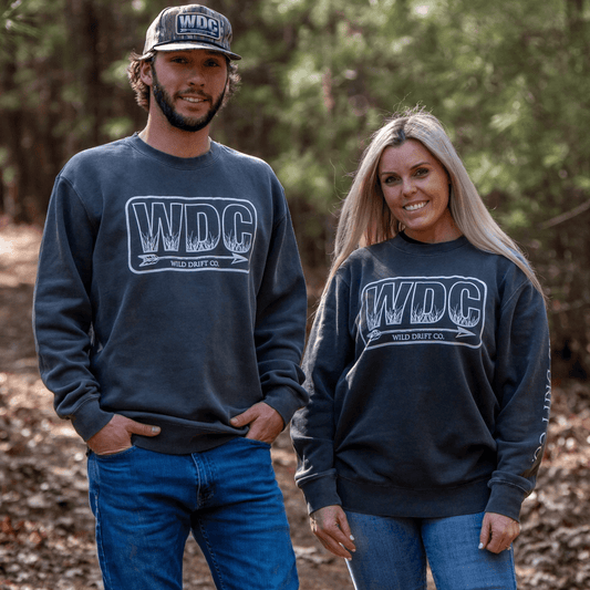 WDC Pigment Black Crewneck - Wild Drift Co