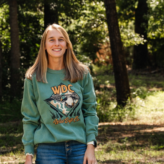 Old School Camo Waterfowl Crewneck